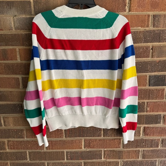 Colorful Striped Cardigan Sweater size M - Picture 6 of 9